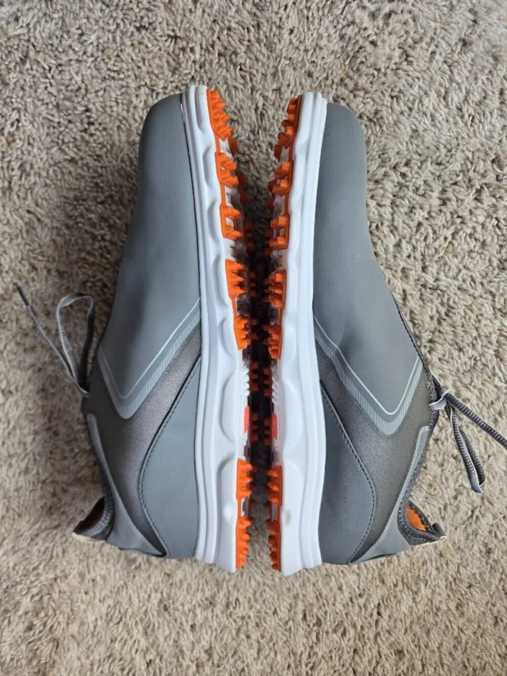 FootJoy Superlites XP Spikeless Golf Shoes Grey/Orange 58073 Men’s US Size 11.5